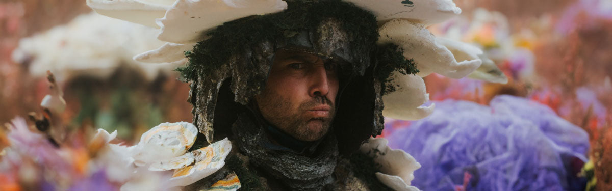 Hamilton in a mushroom costume