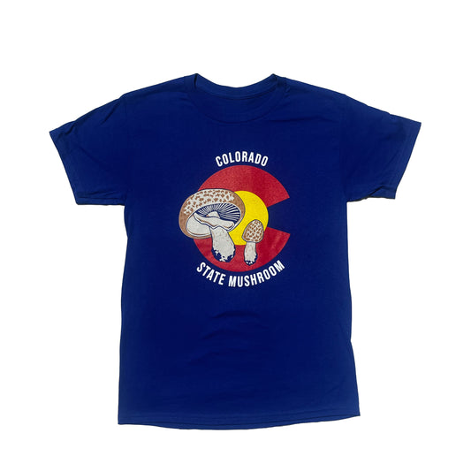 agaricus julius colorado flag t-shirt