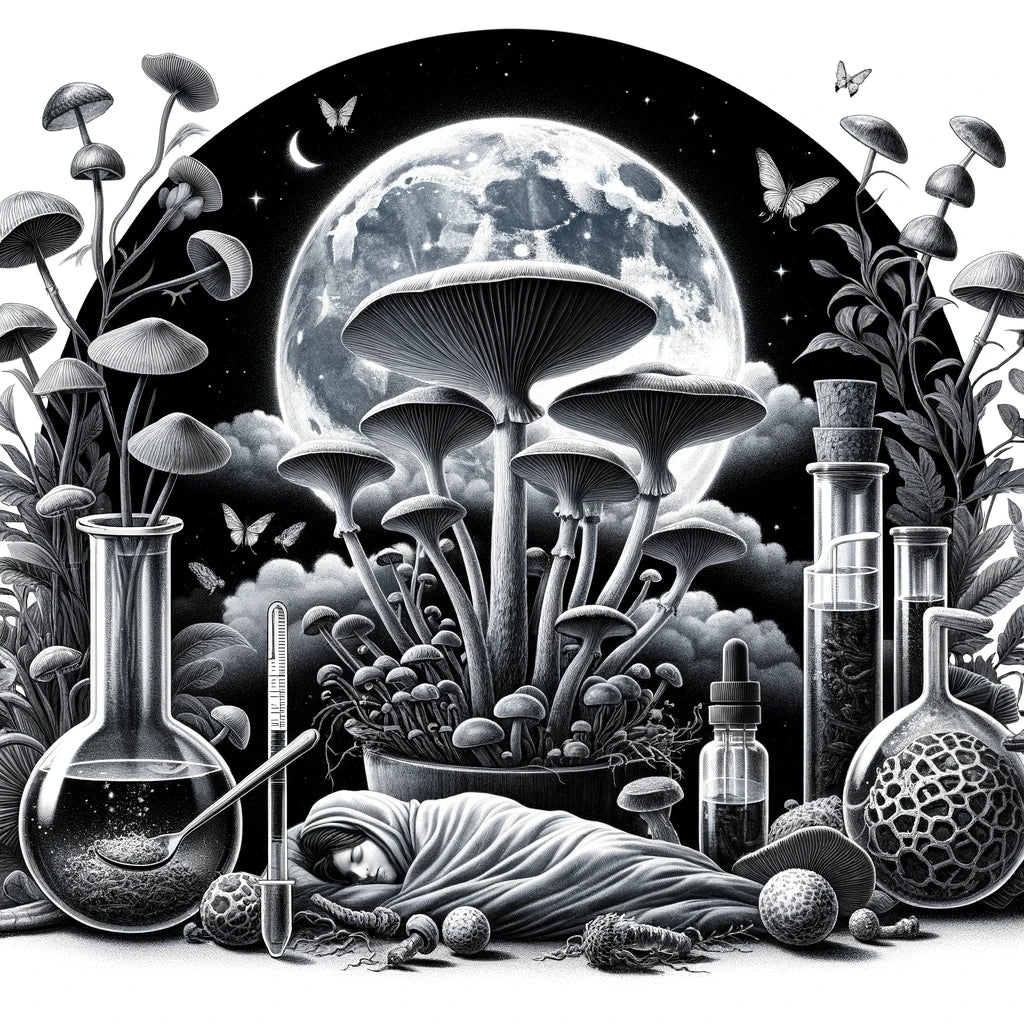 ai image of cordyceps and reishi