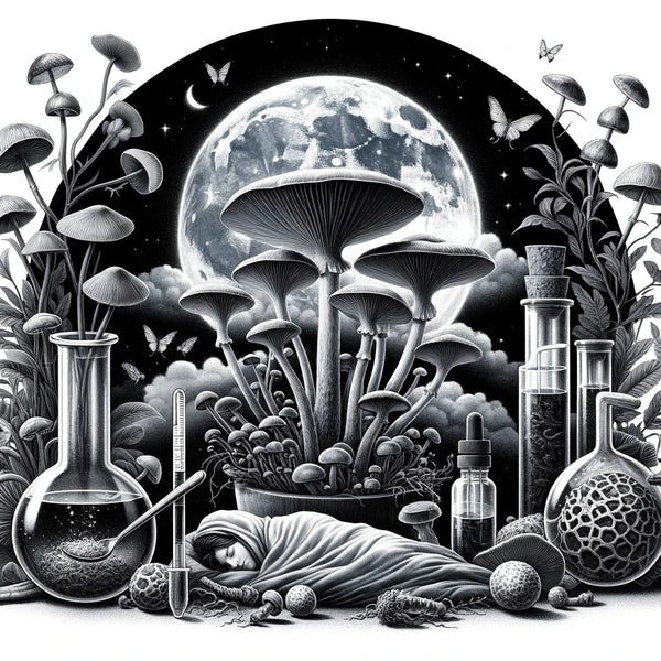 ai image of cordyceps and reishi