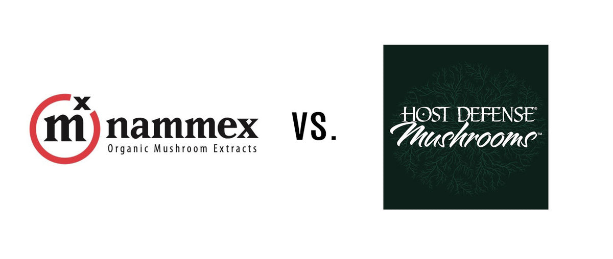 Nammex vs. Host Defense logos